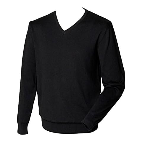 Henbury 12 Gauge Men's V Neck Jumper Cover
