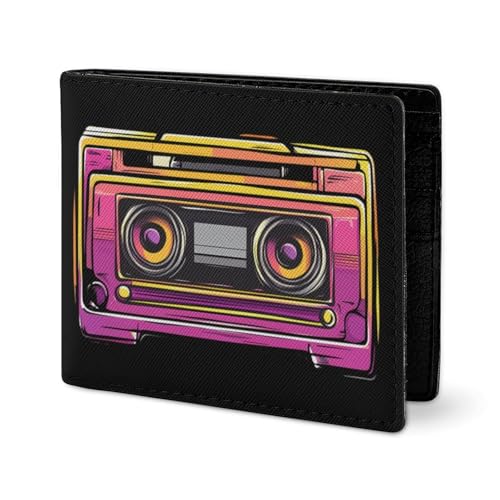 1977 Tape Cassette Coin Purse PU Leather Bifold Wallet Small Change Purse Pouch Front Pocket Wallets2
