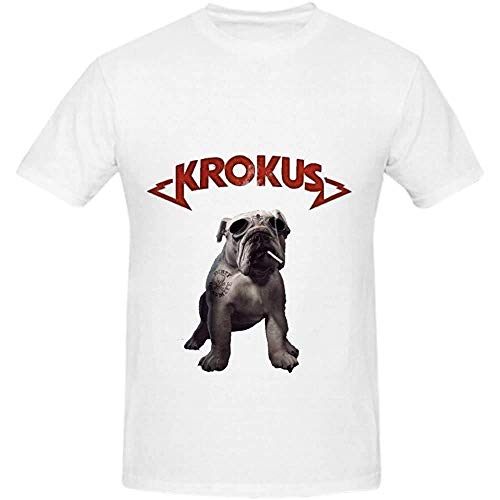xinfeng Krokus Dirty Dynamite Pop Album Cover Mens Crew Neck Custom T Shirt WhiteXL