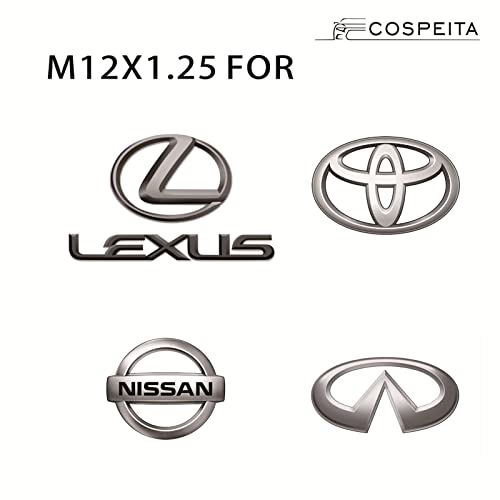 Cospeita - M12 X 1.25 Steel Magnetic Oil Drain Plug Sump Drain Bolt Replacement For Toyota, Lexus, Nissan, Infiniti (M12 X 1.25) #TOP5