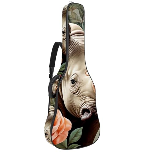 Housse de transport pour guitare basse 104,3 cm imperméable avec double bandoulière