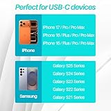 USB C Headphones for iPhone 15/16/17 Pro Max, Type C Headphones Built-In Microphone and Volume Control, Hi-Fi Stereo Noise-Cancelling Earbuds, Wired In Ear Earphones For Galaxy S25 S24 S23 S22 S21 - Image 6