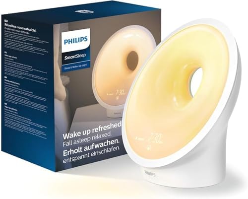 Philips HF3651/01, Wake Up Light, Plastik, Weiß, 12 x 19 x 19 cm [Energieklasse G]