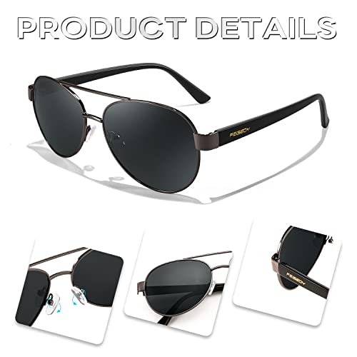 Image of FEISEDY Classic Aviator Sunglasses for Women Pilot Polarized Sunglasses Men UV400 Protection for Driving Fishing Golf B4109