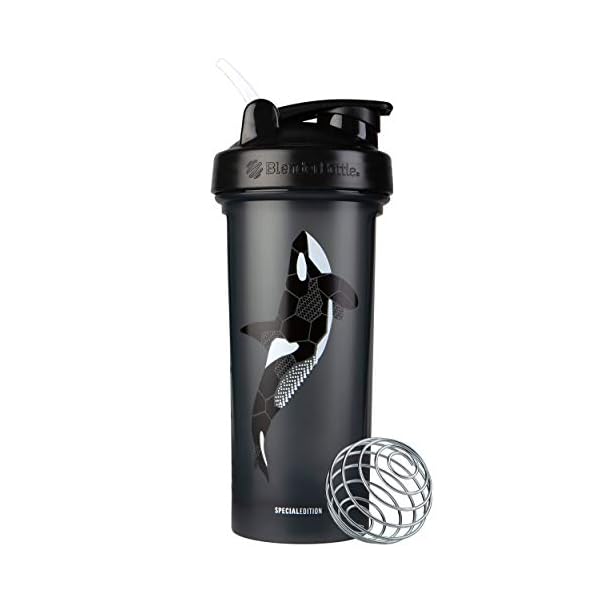 BlenderBottle Ocean Animals Classic Shaker Bottle Perfect for Protein Shakes and Pre Workout, 800 ml Orca