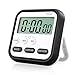 Price comparison product image Kitchen Timer, Digital Visual Timer 24-Hours Magnetic Clock Stopwatch Count Up & Count Down Timer with Large LCD Screen Display Big Digits, Loud Alarm for Cooking, Shower, Rooms (Battery Not Included)
