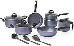 Brinox, Jogo de Panelas Brinox Antiaderente Ceramic Life 10 peças Suprema Jeans