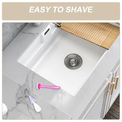 Beavorty Maquinilla de Afeitar para Vello Corporal Femenina, Recortadora de Bikini Triangular Roja, Compacto y Portátil para Depilación Precisa de Zonas Íntimas, 1 Juego Color Aleatorio - imagen 3