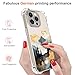 Hungo Compatible for iPhone 15 Pro Case for Women Clear Design Cute,Girly Girls Colorful Pine Trees Sun Mountain River