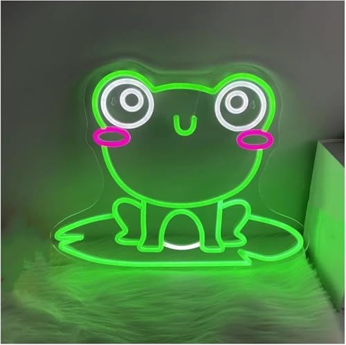 Néon signe Grenouille Feuille de Lotus pour illuminer un coin sombre