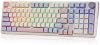 Redragon K768 PRO Teclado gaming inalámbrico de 100 teclas con junta de goma, perilla + 8000mAh | Rueda de control multifunción, tri-modo sin demora, amortiguación de sonido de 5 capas para sonido cremoso, tamaño práctico 95% 2