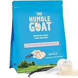 Grass Fed Whey Protein Powder Vanilla 1.5 lb – Made from Goat Milk, Easy to Digest, Clean Taste, Non-GMO, Gluten-Free & Versatile Vanilla Whey Protein Powder, Made in USA