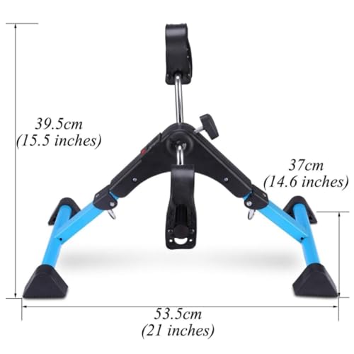 Mini bicicleta de pedales plegable para ejercicios de piernas y brazos miniatura 2
