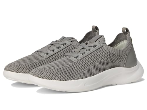 Chaussures de marche athlétique pour femme en maille grise avec laçage ajustable