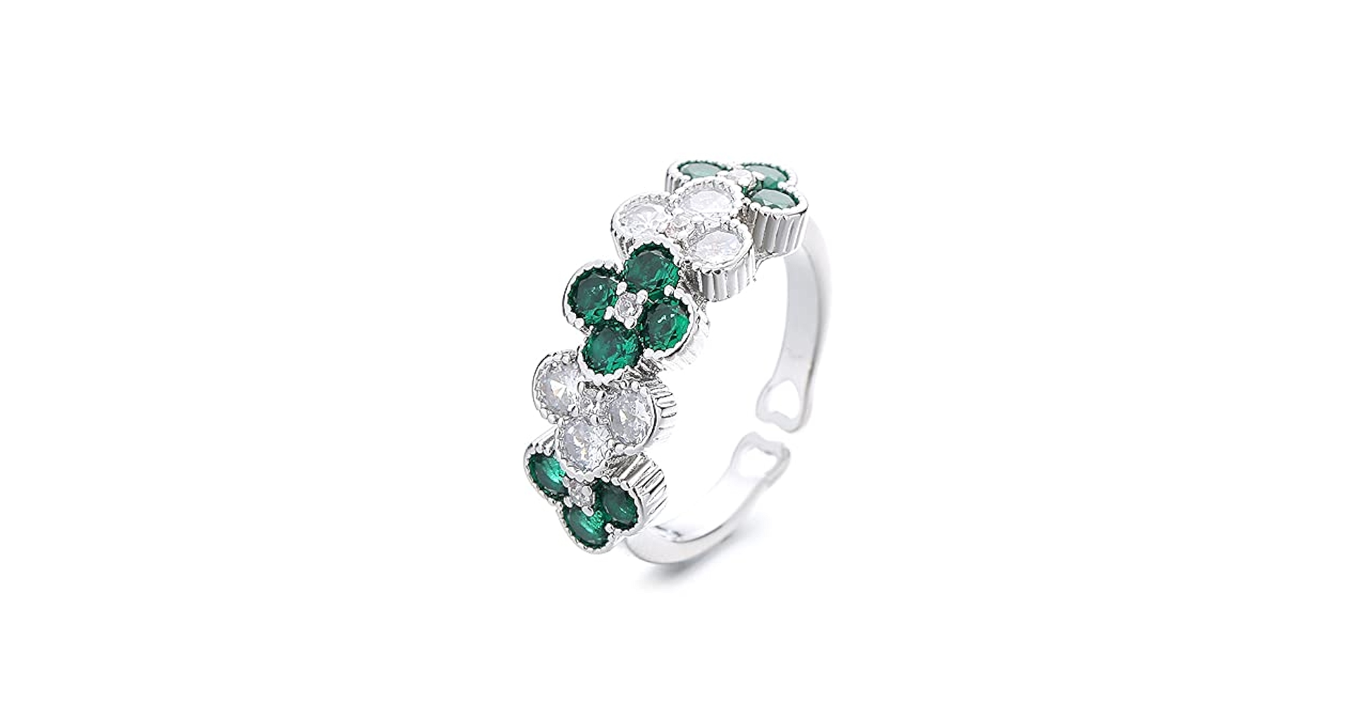 ☆nff☆ gem string ring setgreen nff1 Amazon.com: OIDIMS Irish Four Leaf Clover Shamrock Ring St