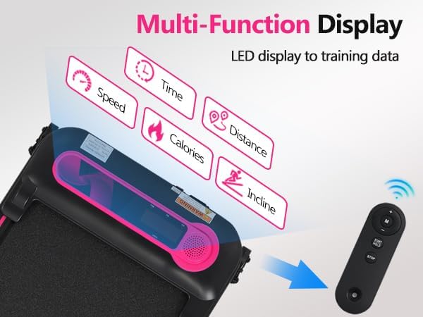 Caminadora Plegable para Escritorio, 2.5HP, Inclinación, 300LBS miniatura 6