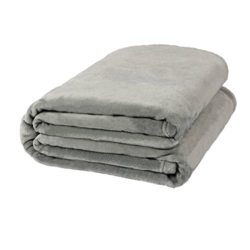 Nanpiper Fleece Blankets, Super Soft Flannel Fuzzy Blanket For Bed Couch, Luxury Cozy Plush Microfiber Blanket-Twin Size,Grey #TOP21