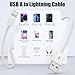 Car Apple CarPlay Cable,2 Pack 3FT iPhone Charger Cord [Apple MFi Certified] USB to Lightning Cable Fast Charging for i Phone 14,14 Pro Max, 13/12/11/X/XS/XR/XS iPad (White, 3ft)