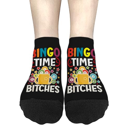 Bingo Time, Bitches!17 Boys Ankle Socks Kawaii Sarcastic I Understand