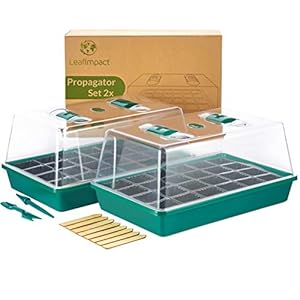 2 Pack Seed Starter Tray | 48 Cells Growing Set for Starting Seeds Indoor | Seed Starter Kit | Includes Humidity Dome…