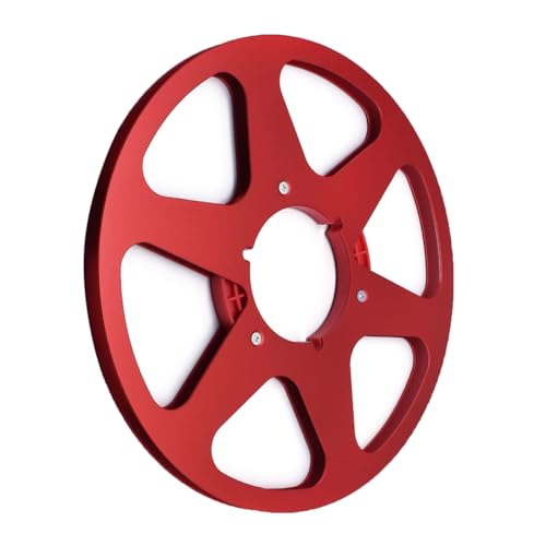 YIZITU Carrete de aluminio profesional con 6 agujeros para carrete de cinta abierta de 1/4 pulgadas y 10.5 pulgadas