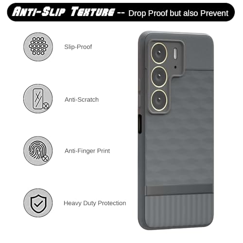 Image of Shockproof Case for Realme C75 4G | Full Camera Protection | TPU Flexible Back Cover for Realme C75 4G (Graphite Grey)