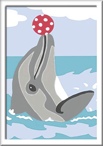 Ravensburger Malen nach Zahlen 28465- Delfin - Für Kinder ab 7 Jahren – Bild 3