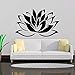 Produktbild Meistverkaufte Buddhismus Lotus Wandaufkleber Wohnzimmer Abnehmbare Kunst Vinyl Wanddekor Wandbilder D 45 * 30Cm