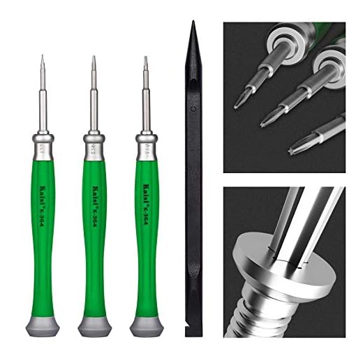 Kaisi P2 P5 P6 Pentalobe Screwdriver Set 5 Point Star 0.8mm 1.2mm 1.5mm Screwdrivers (TS1 TS4 TS5) (PL1 PL4 PL5) with Nylon Spudgers for Apple iPhone, MacBook Pro & MacBook Air and Retina Display