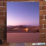 【Práctico y Versátil】El marco de madera desmontable facilita el transporte y montaje del lienzo. Una vez finalizado, el cuadro Cuadros Pintar con Números se puede colgar en la pared o colocar en una mesa, ideal para decorar espacios.