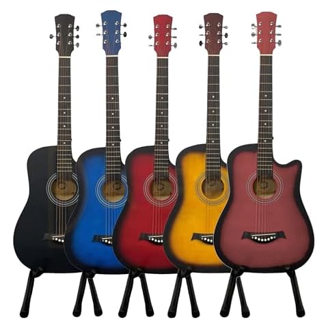 38 Inch Full Size Acoustic Guitar with Bag Cover