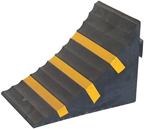 SNS SAFETY LTD RWC-1 Cuña para Ruedas de Coches, Goma Servicio Pesado, Amarillo 
