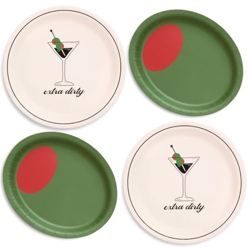 xo, Fetti Martini and Olive Plate Set - 32 Pack, 16 9 xo, Fetti Martini and Olive Plate Set - 32 Pack, 16 9