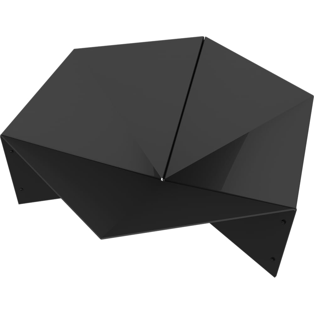 KRATKI Braciere da giardino L69 L60 H22 22,5 x 69,2 x 60,5 cm resistente al | Fire Gamma da appoggio, esagonale, dimensioni L69,2 x L60,5 x H22,5 cm, peso 15,5 kg, realizzato in robusto acciaio; calore