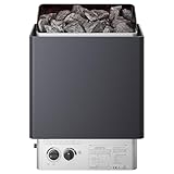 Happybuy 9KW Electric Sauna Heater, Steam Bath Stove with Built-In Controls, 3h Timer & Adjustable Temp, For 317-459 Cubic Feet, Home, Hotel, Spa, Shower Use, 220V
