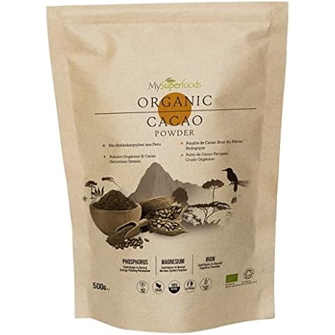 MySuperfoods Organic Cacao Powder 500g, Natural Source of Potassium Cover