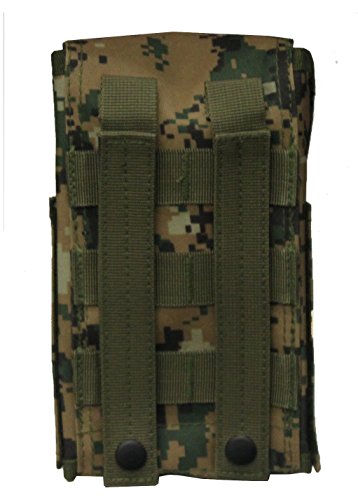 19" Woodland Digital Ambidextrous Molle Short Shotgun Scabbard Soft Protective Case With 4 Round Carrier & Shoulder Strap + Molle 25 Round 12 Gauge Shot Shell Ammunition Ammo Reload Carrier Pouch #TOP4