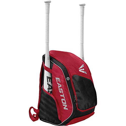 EASTON ELITE X Bat & Equipment Backpack Bag, Red