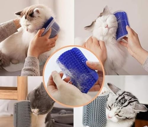 Brinquedo Para Gato Coçadinha Coçador Roçador Escova Massageadora Canto Parede Com Catnip Coçadinha