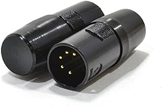 kenable PULSE DMX XLR 3 Pin Terminators Black Plugs [2 Pack]