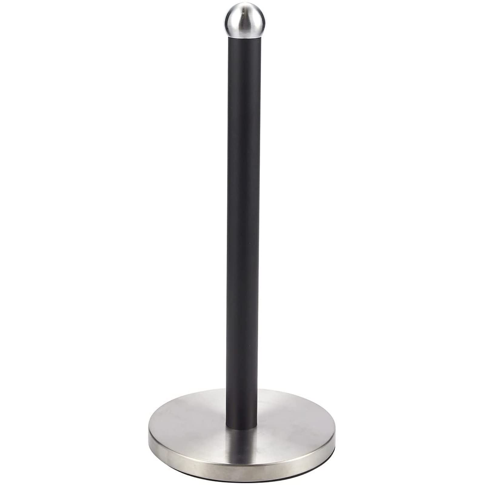 Toallero de papel de acero inoxidable negro Juvale, un accesorio elegante y duradero