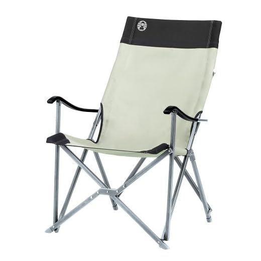 Coleman Sling Chair, Comfortable Outdoor Camping Chair, High and Inclined Back Rest, with Carry Bag for Easy Transport, Khaki