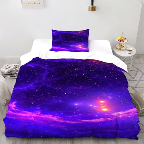 Housse de couette ciel étoilé 135x200 microfibre - 2