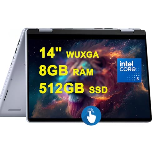 DELL Inspiron 14 7440 2-in-1 Laptop 14" WUXGA Touchscreen Intel 10-core Core 5 120U 8GB RAM 512GB SSD Backlit FHD Camera ExpressCharge MaxxAudio Pro Win11 HOME Blue