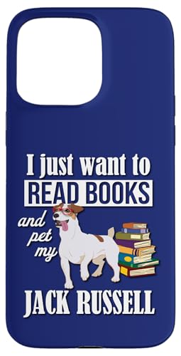 Kids Dog Lover Read Books & Pet Jack Russell Terrier Dog �X�}�z�P�[�X iPhone 15 Pro Max �p