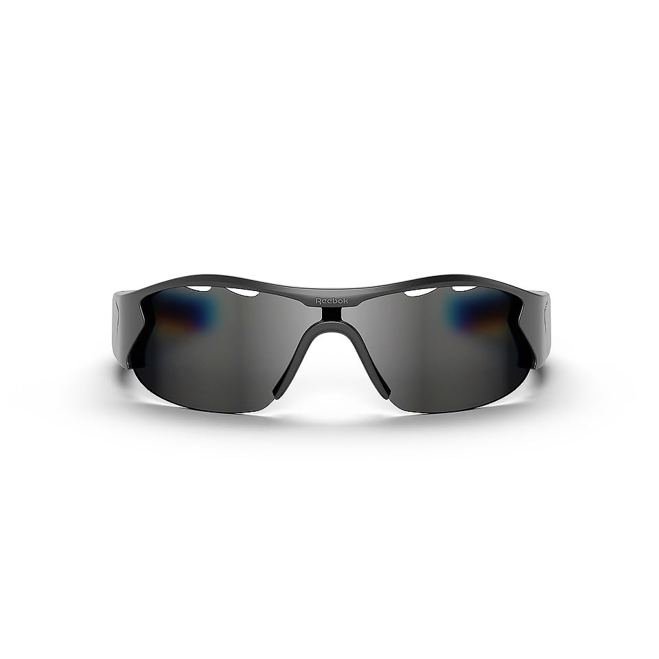Reebok Octane Smart Sunglasses Powered by Lucyd | Red Mirror Polarized Lens | HiFi Bluetooth Sport Glasses