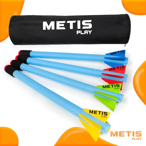 FORZA METIS Play Junior Juego de Jabalina de Espuma con Nariz de Toro [45 cm o 85 cm] - Jabalinas de Espuma Suave para Jugar en Interiores y Exteriores (Paquete de 1, 85cm)