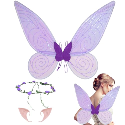 Huanuoda Feenflügel Kostümset Erwachsene