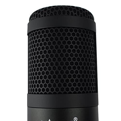 Image of VAULT UCM-FX USB Condenser Podcast Microphone Kit with Built in Headphone Out Volume /Gain Control and Mute Button for Gaming, Podcasting, Conference Calls, Recording, Singing and Dubbing