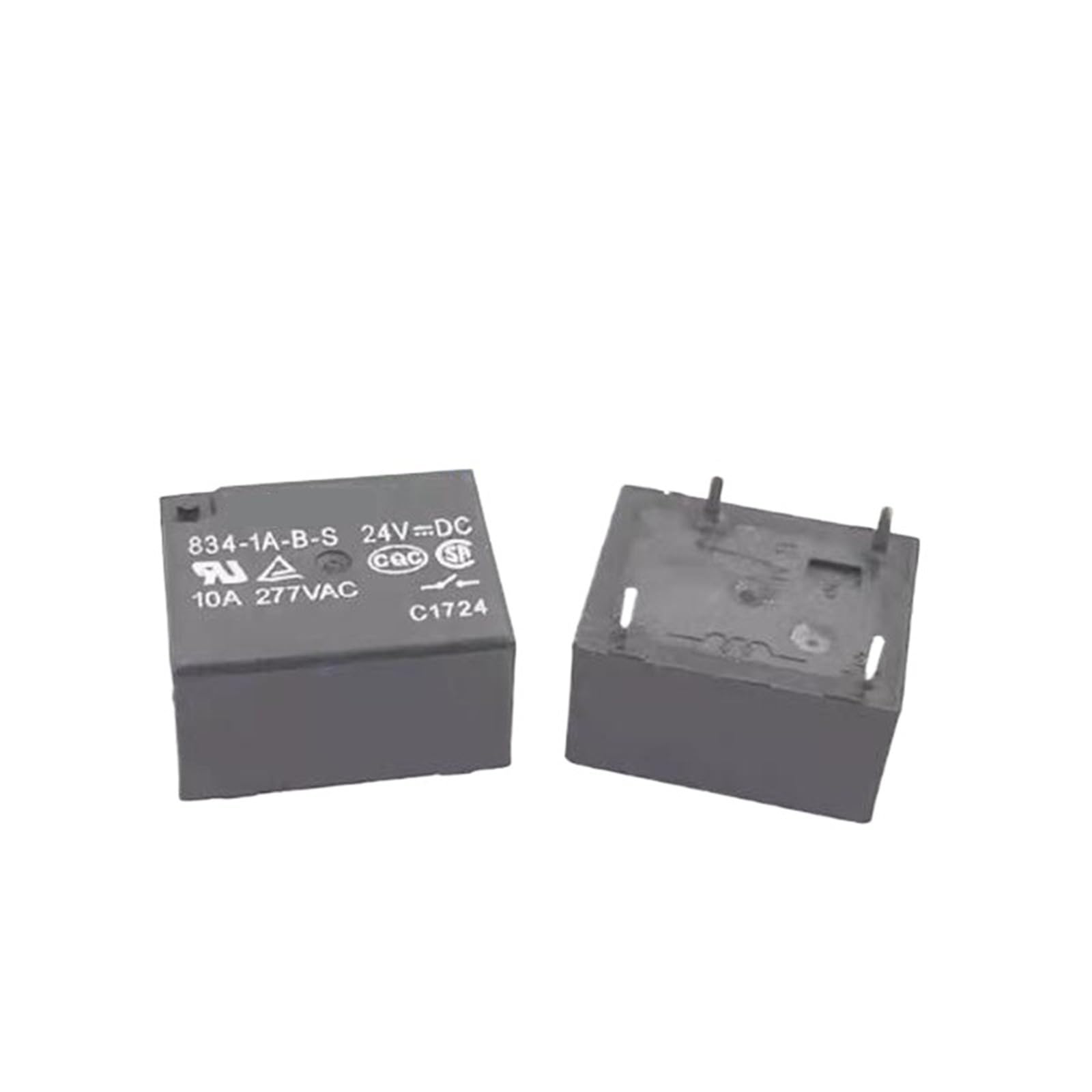Relais de voiture 24V 834-1A-BS anti-surchauffe pour circuits de commande 10A